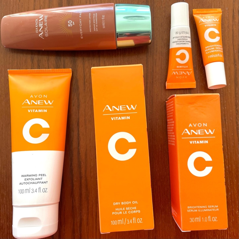 Avon Anew Vitamin C brightening skincare bundle, unopened